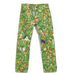 Levis x Pokémon 551Z Authentic Straight Jeans Garden Multicolor Size 33W/32L