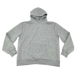 Bench Men’s Grey Ribbed Pullover Hoodie / Size Large