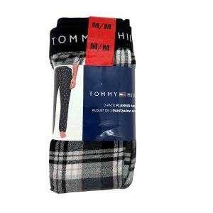 Tommy Hilfiger Men’s Grey & Black Flannel Pants: 2 Pairs / Various Sizes