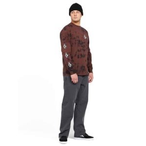 VOLCOM ICONIC STONE DYE LONG SLEEVE TEE