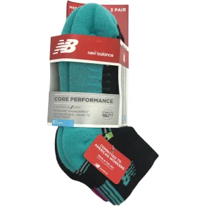 New Balance Women’s Socks / Size 6-10 / Performance Socks / 3 Pairs / Bright Colours