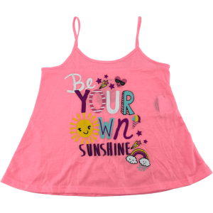 Joe Boxer Girl’s Pyjama Top / Tank Top / “Be Your Own Sunshine” / Pink / Various Sizes
