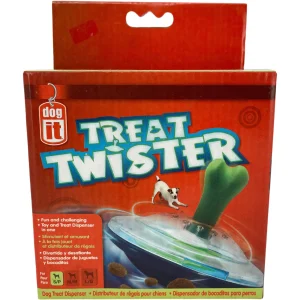 DogIt Treat Twister Toy: For Small Dogs / Dog Treat Dispensing Toy